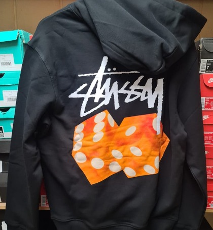 Худи Stussy "Black" Dice Orange