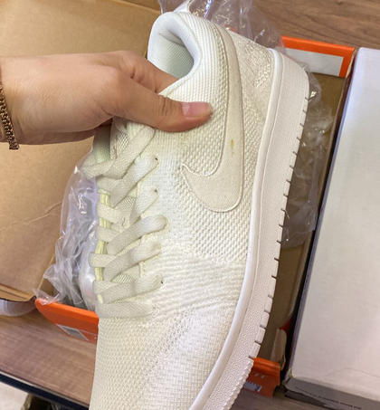 AIR JORDAN 1 LOW "WHITE" TEXTILE