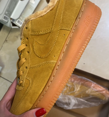 Winter Air Force 1 Low "Gold Suede"