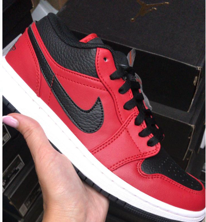 AIR JORDAN 1 LOW "RED BLACK"