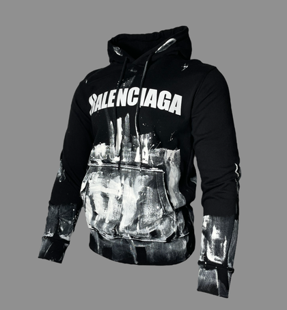 Balenciaga Paint Work Hoodie (Black)