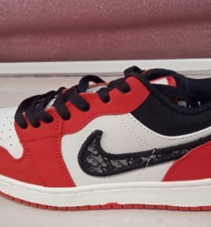 AIR JORDAN 1 LOW "RED WHITE" DIOR