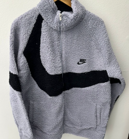 Куртка флисовая Nike Sherpa "Grey"