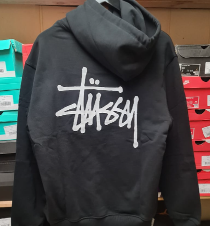 Худи Stussy "Black" Logo Back